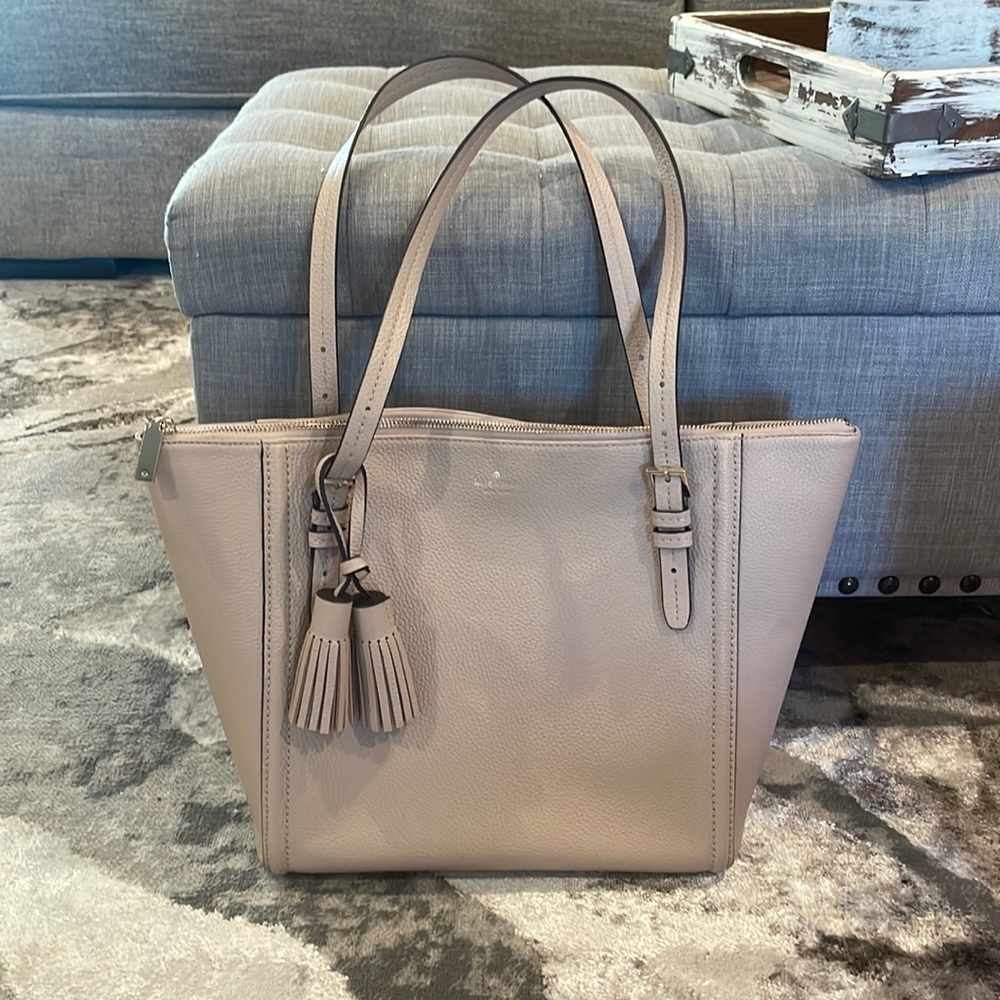 EUC Kate Spade Large Tote - nude blush color